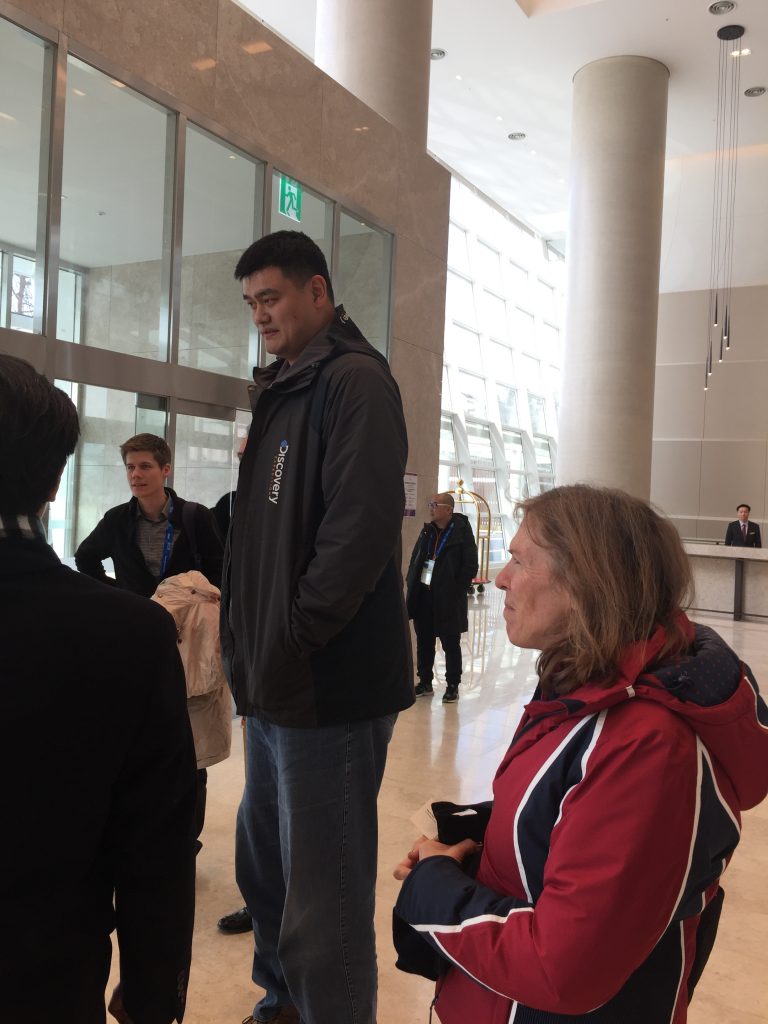 Look who is attending the Games? Yao was off to meetings for 2022 Winter Games in Beijing